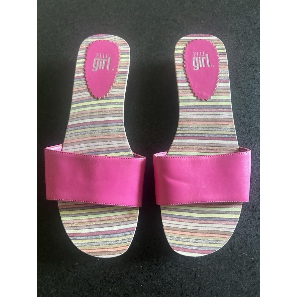 VTG Elle Girl platform wedge Y2K chunky platform 2000s rave boho/retro
